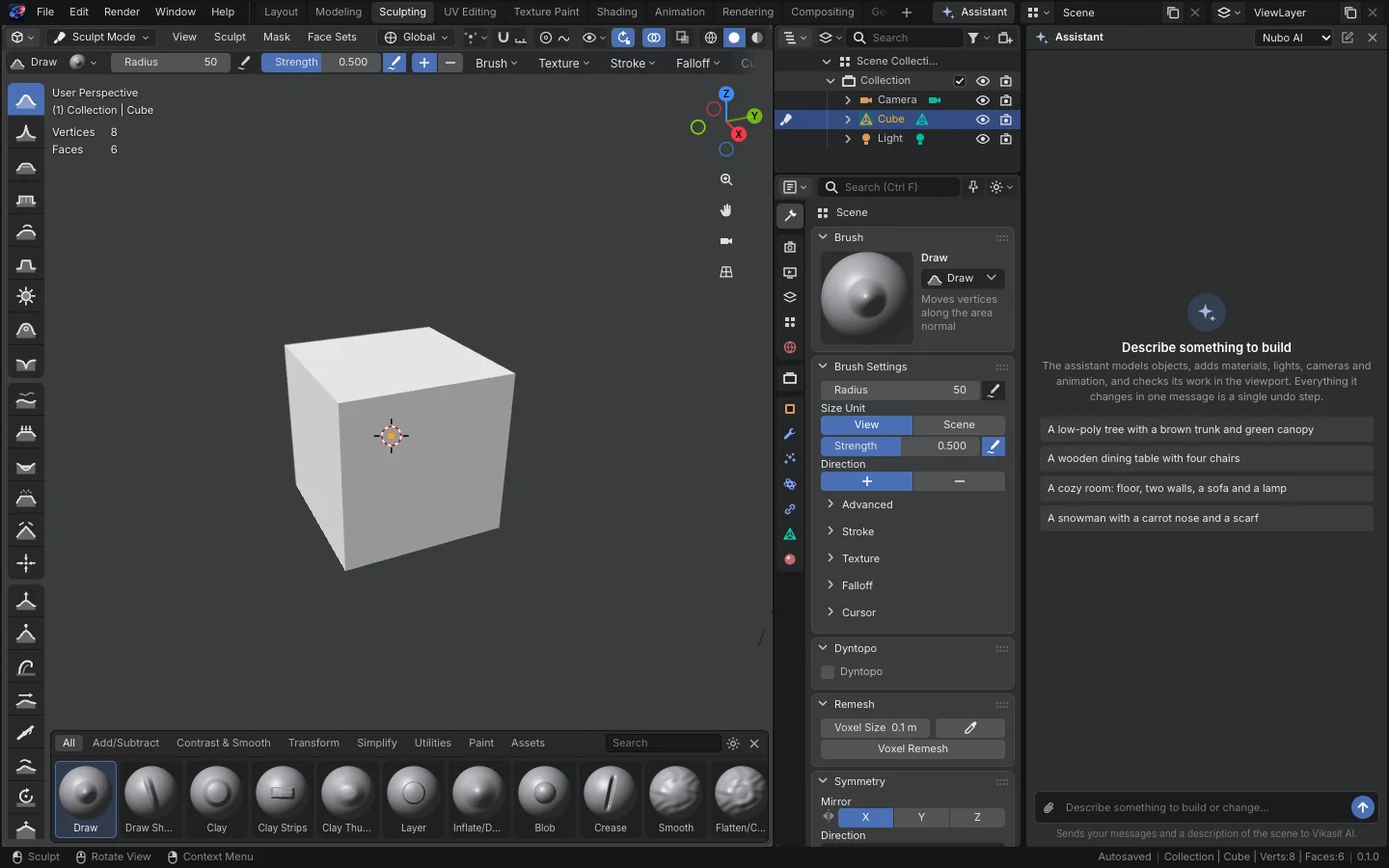 Shader editor beside a rendered viewport