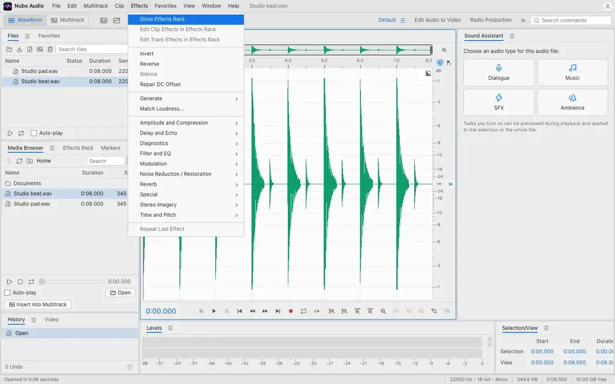 Frequency analysis and loudness meter