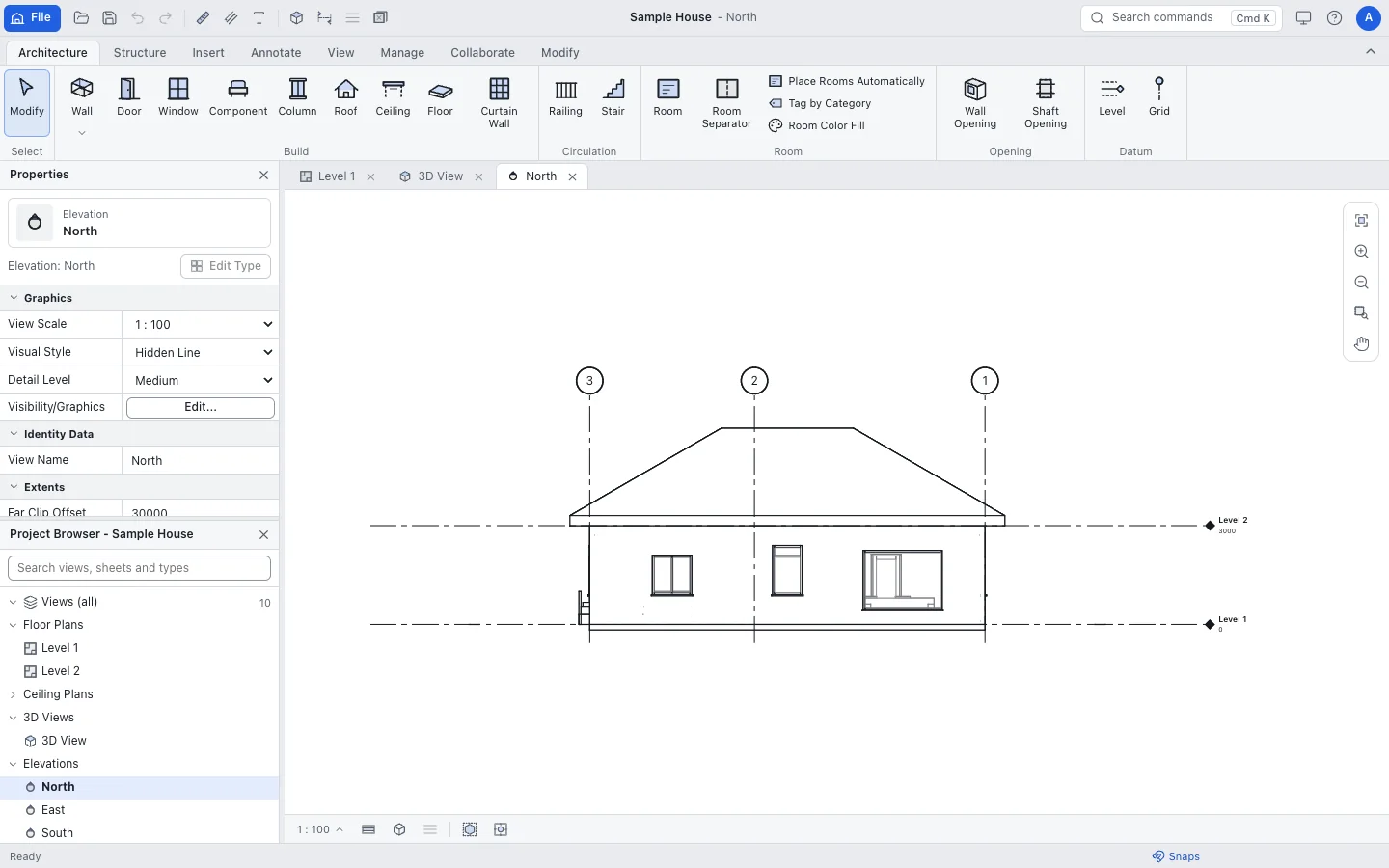 Sheet with a floor plan and section