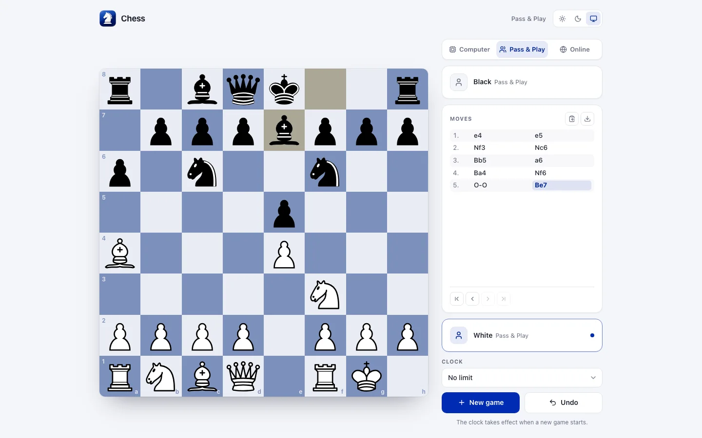 Chess in Nubo Suite
