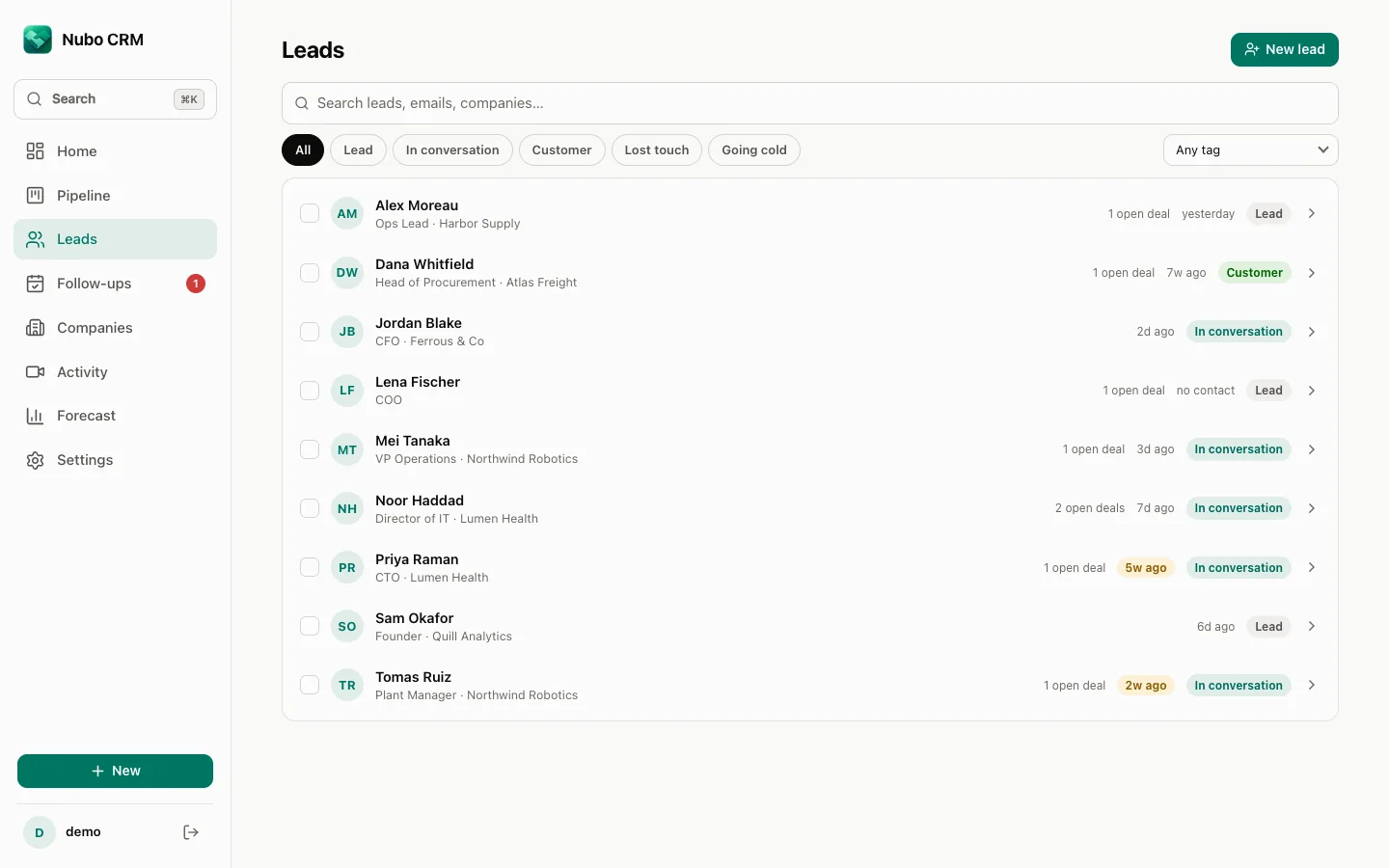 Playbook preview with follow-up dates