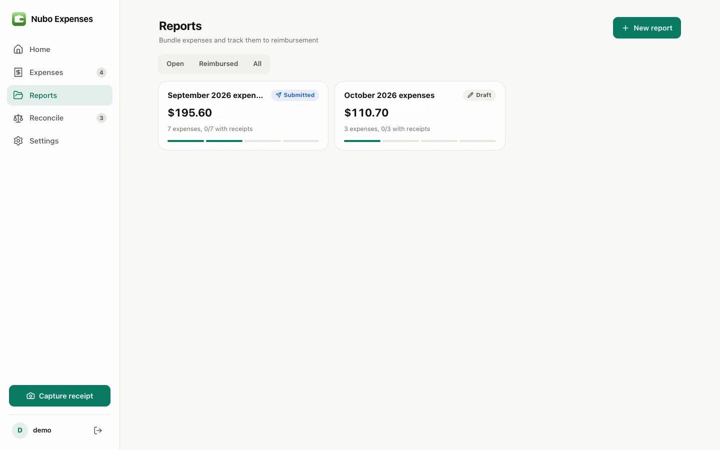 Expense report moving to approved