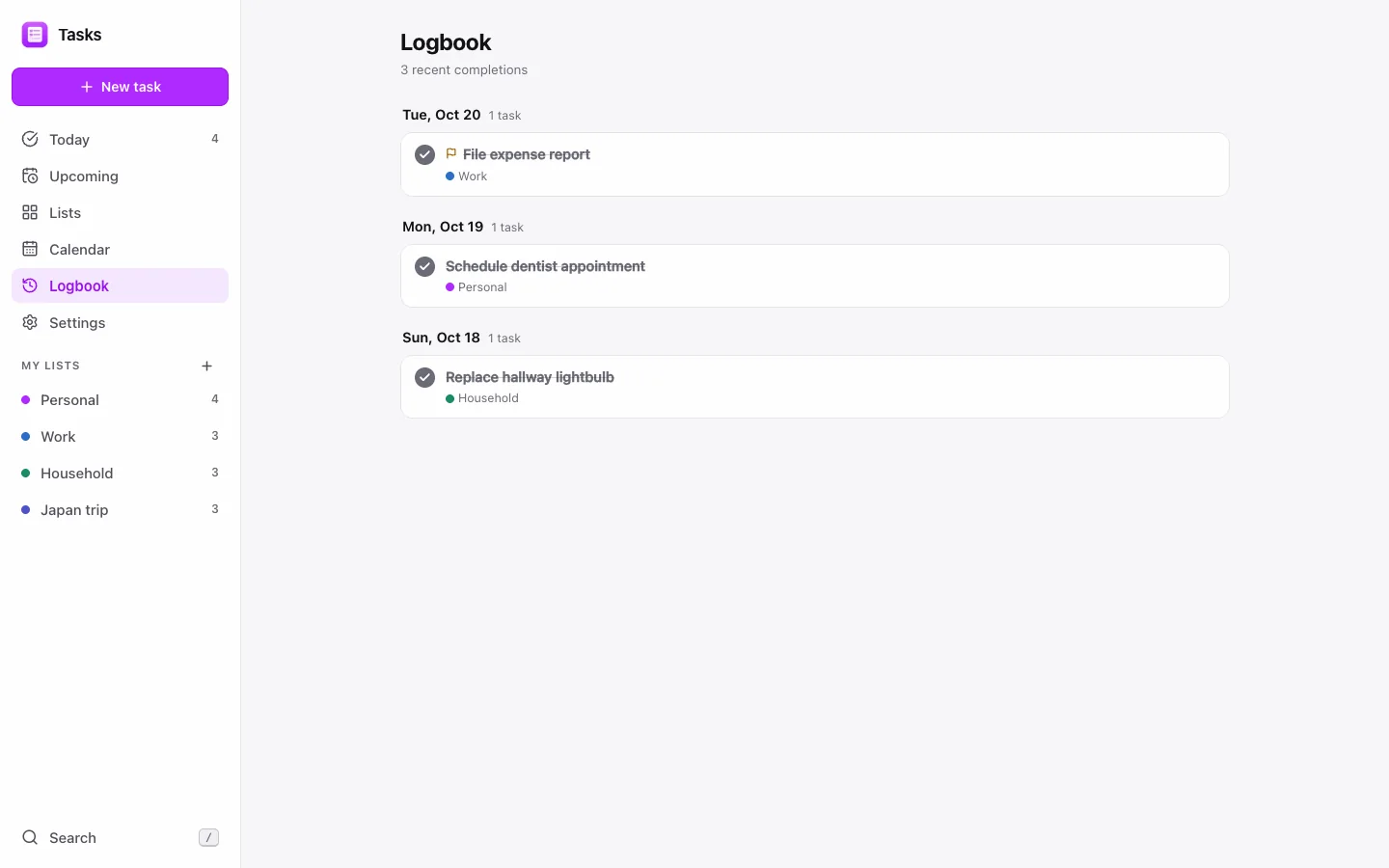 Shared list with collaborators